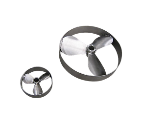 Hélices con anillos protectores